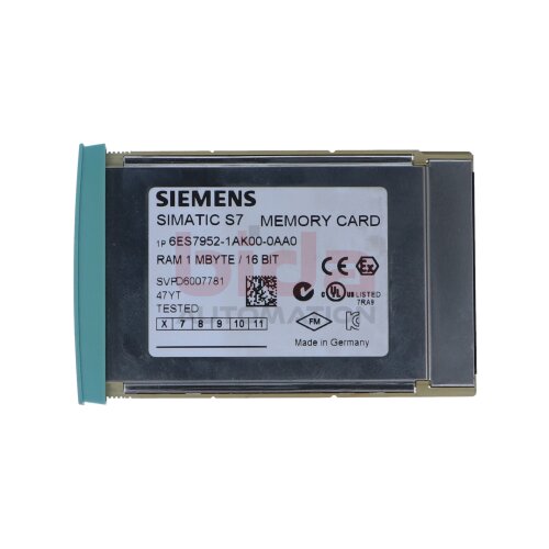 Siemens 6ES7952-1AK00-0AA0 / 6ES7 952-1AK00-0AA0 Speicherkarte / Memory Card 1 Mbyte
