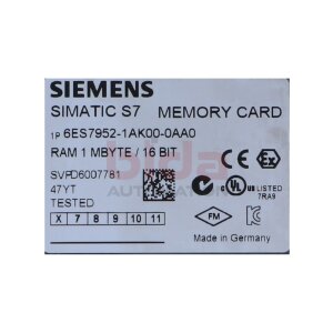 Siemens 6ES7952-1AK00-0AA0 / 6ES7 952-1AK00-0AA0...
