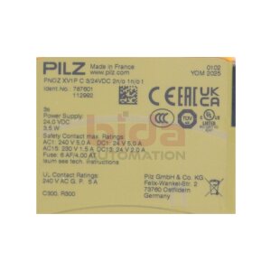 Pilz PNOZ XV1P C 3/24VDC 2n/o 1n/o t (787601)...