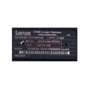 Lenze GST04-2S VCR 09FC38 Getriebemotor / gear motor