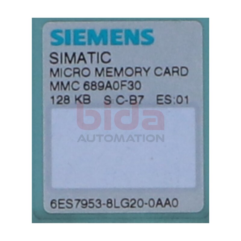 Siemens 6ES7953-8LG20-0AA0 / 6ES7 953-8LG20-0AA0 SIMATIC S7 Mikro-Speicherkarte Micro Memory Card