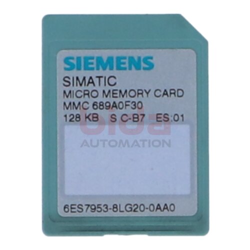 Siemens 6ES7953-8LG20-0AA0 / 6ES7 953-8LG20-0AA0 SIMATIC S7 Mikro-Speicherkarte Micro Memory Card