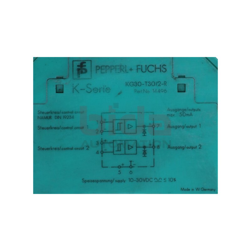 Pepperl+Fuchs KG30-T30/2-R   14496 Steuerkreis Relais / Control circuit relay