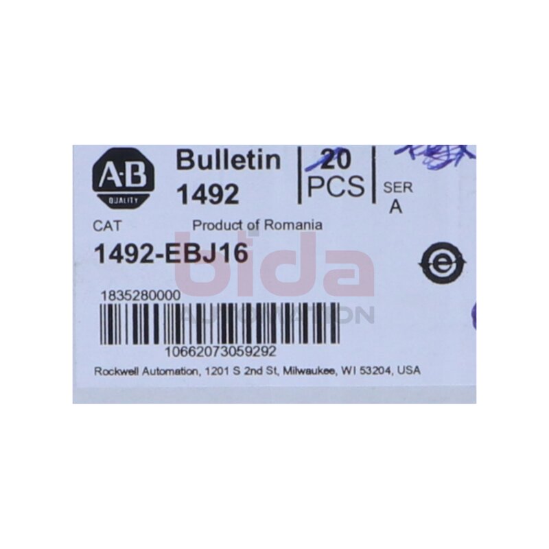 Allen-Bradley 1492-EBJ16 Reihenklemmblock / terminal block