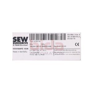 SEW UCS31A (18201512) MOVISAFE 100A Sicherheitsmodul...