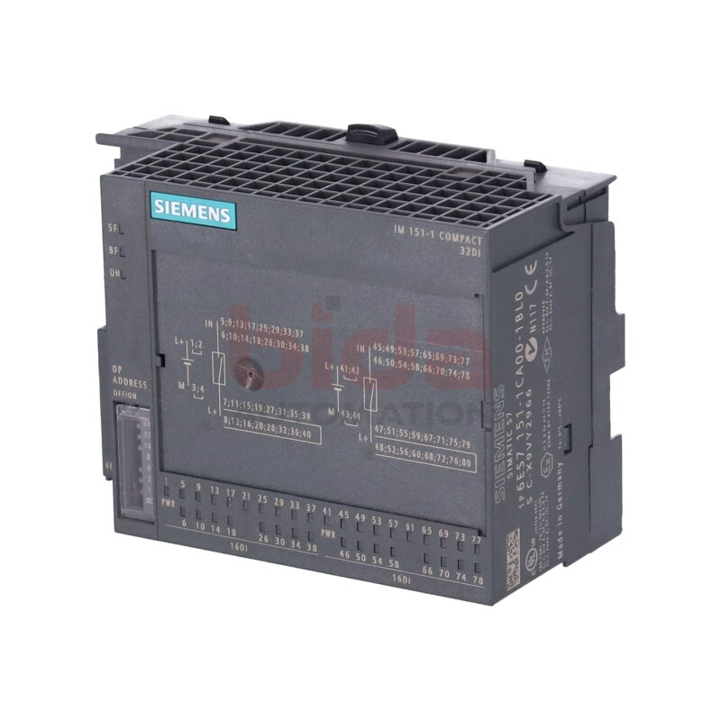 Siemens 6ES7151-1CA00-1BL0 / 6ES7 151-1CA00-1BL0 SIMATIC S7 ET 200S Compact 32DI STD