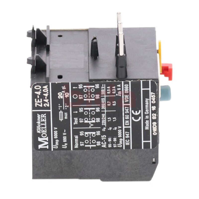 Moeller ZE-4.0 2.4-4.A Motorschutzrelais Motor Protection Relay 2,4-4,0A