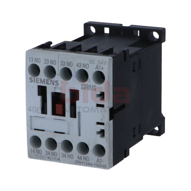 Siemens 3RH1244-1BB40 /  3RH1 244-1BB40 Hilfssch&uuml;tz / auxiliary contactor 24V