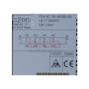 WAGO 750-460 Eingangsklemme / input terminal