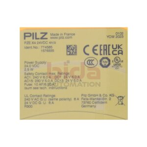 PILZ PZE X4 24VDC 4n/o (774585) Kontakterweiterung...