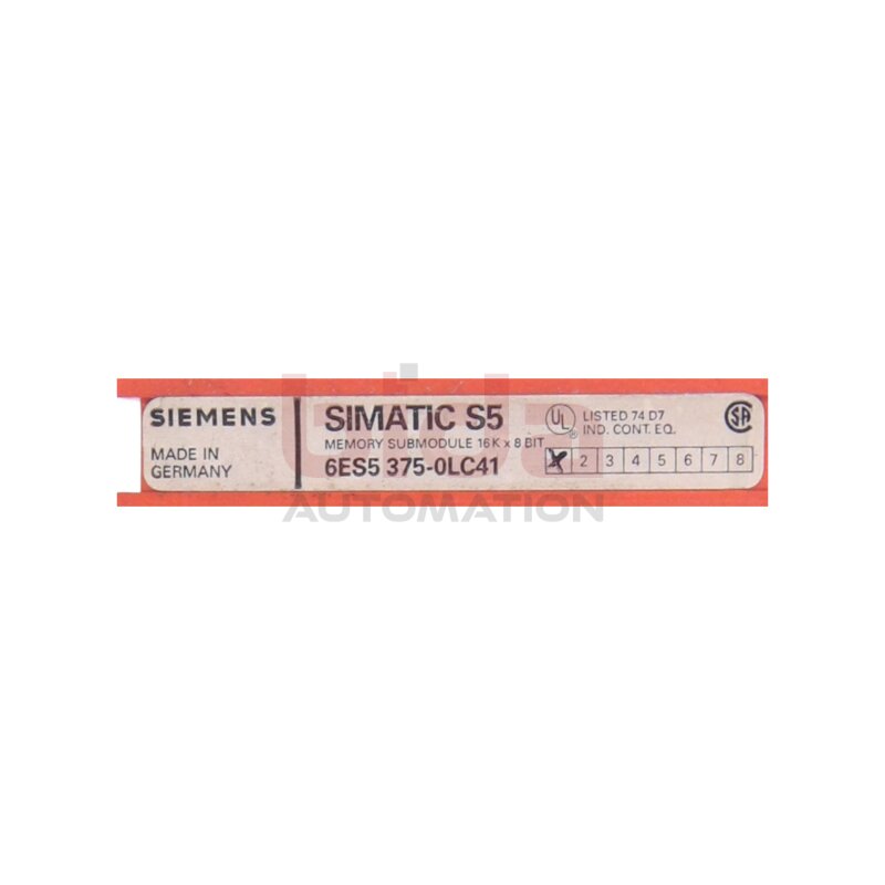 Siemens 6ES5375-0LC41 / 6ES5 375-0LC41 SIMATIC S5, Speichermodul / memory module 375 EEPROM, 16 KByte