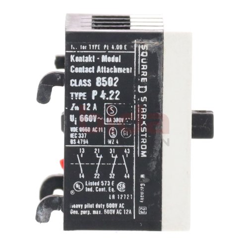 Squarde D CLASS 8502 PE 4.22 E Kontakt Modul Contact module 12A 660V