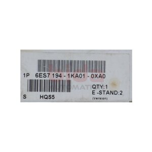 Siemens 6ES7194-1KA01-0XA0 / 6ES7 194-1KA01-0XA0 ET200,...