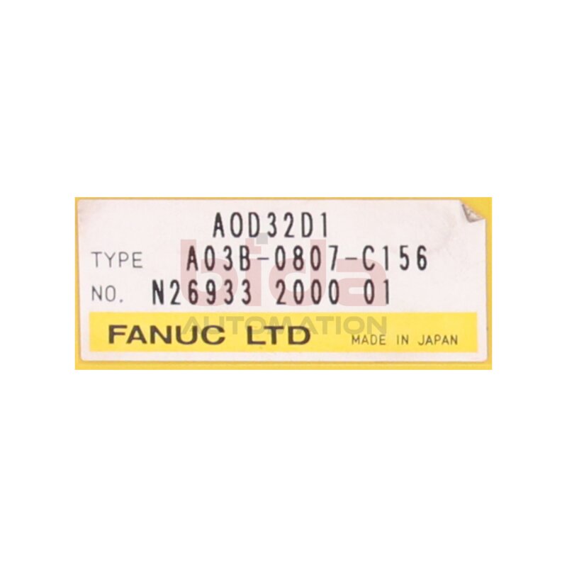 Fanuc A03B-0807-C156 EINGABEMODUL / INPUT MODULE