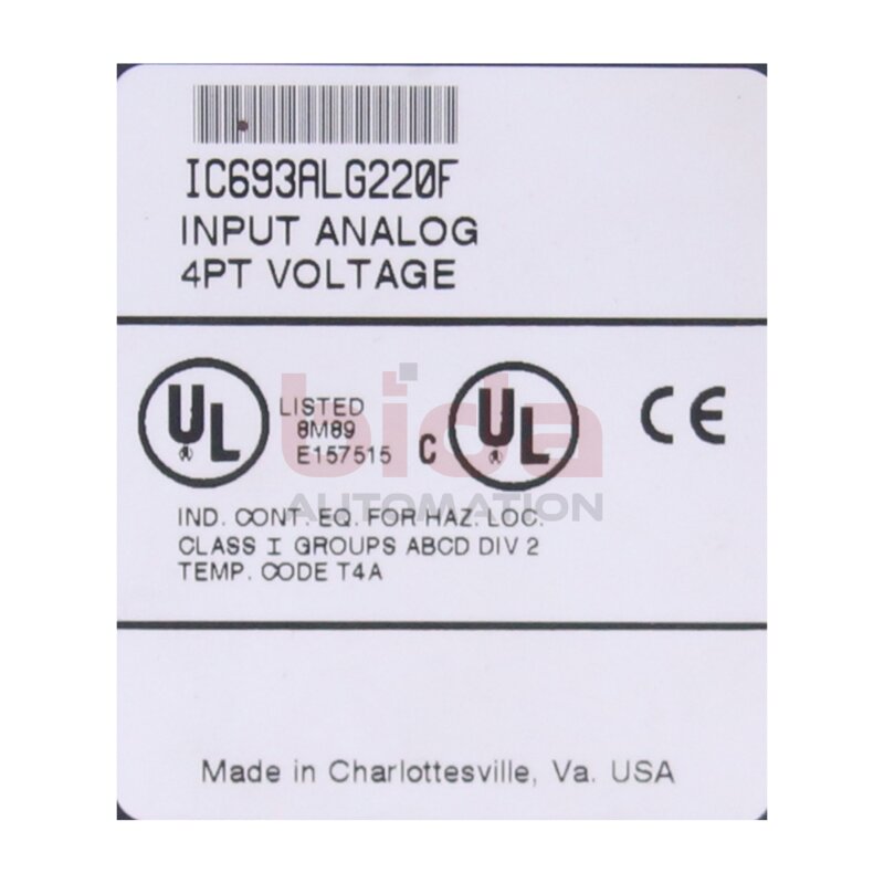 Fanuc IC693ALG220F Analoges Eingangsmodul Analog input module