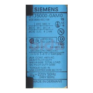 Siemens 3TJ5000-0AM0 Schütz Contactor