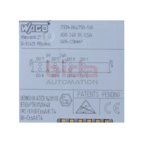 WAGO WAGO 750-530 Ausgangsmodul / output module 24 V DC
