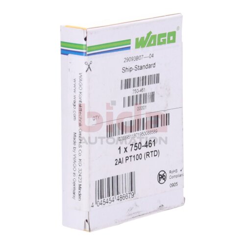 WAGO 750-461 2-Kanal-Analogeingang 2-channel analog input