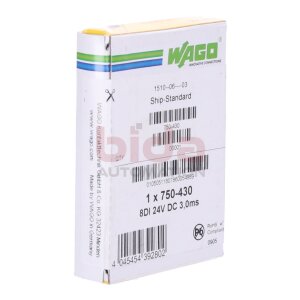 WAGO 750-430 8-Kanal-Digitaleingang 8-channel digital input