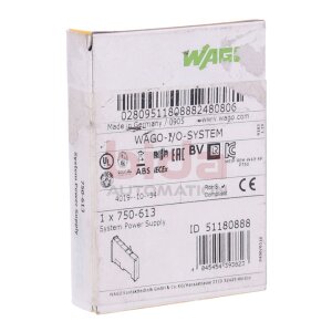 WAGO 750-613 Systemeinspeisung System feed