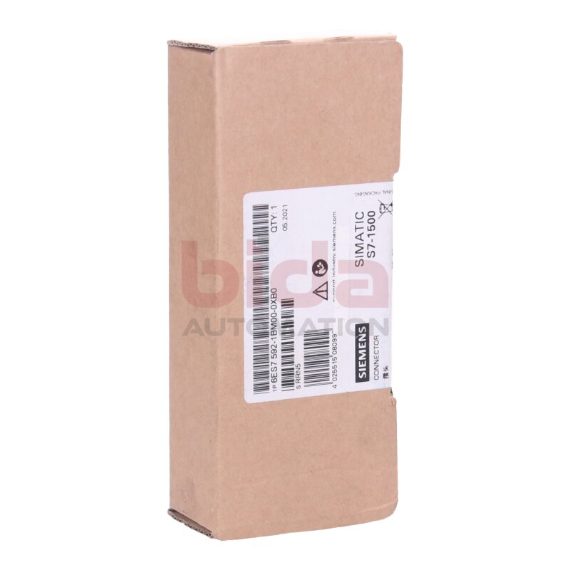 Siemens 6ES7592-1BM00-0XB0 / 6ES7 592-1BM00-0XB0 SIMATIC S7-1500, Frontstecker in Push-In Technik /   front connector with push-in technology