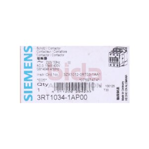 Siemens 3RT1034-1AP00 Leistungsschütz Power contactor