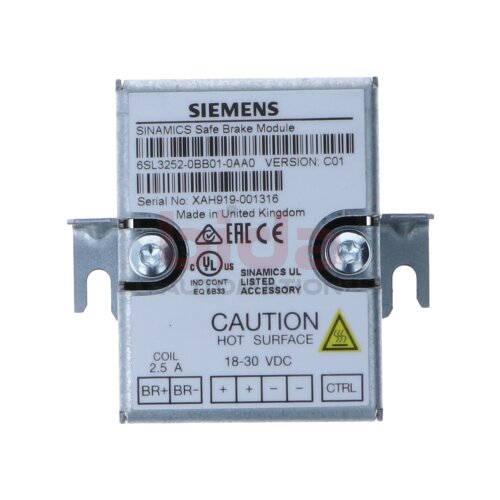Siemens 6SL3252-0BB01-0AA0 / 6SL3 252-0BB01-0AA0 SINAMICS SAFE Bremsrelais f&uuml;r Power Module Brake relay for power modules