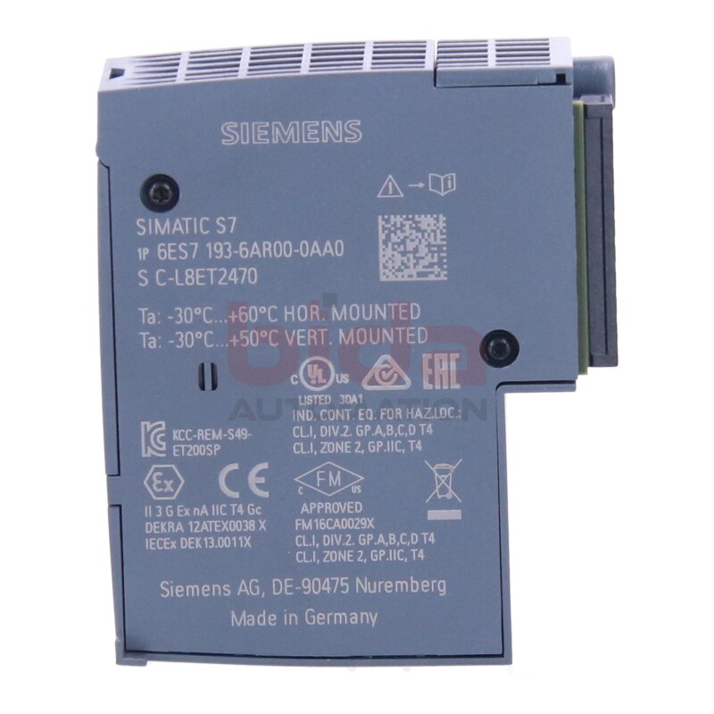 Siemens 6ES7193-6AR00-0AA0 / 6ES7 193-6AR00-0AA0 SIMATIC ET 200SP, Busadapter / bus adapter