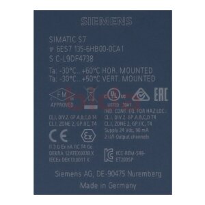 Siemens 6ES7135-6HB00-0CA1 / 6ES7 135-6HB00-0CA1  SIMATIC...
