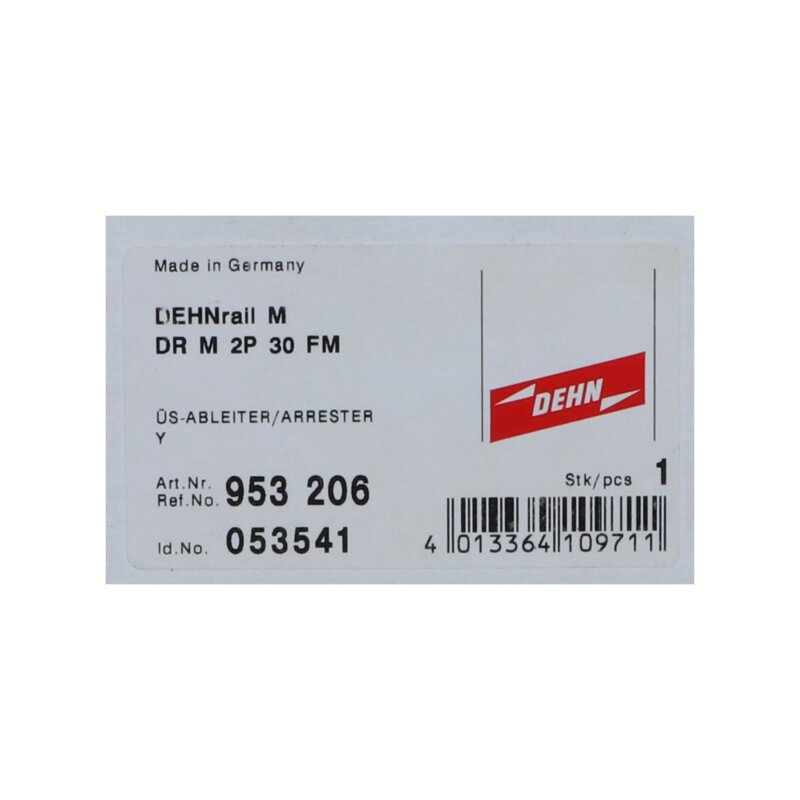 DEHN DR M 2P 30 FM  953 206 Zweipoliger Ableiter Two-pole arrester