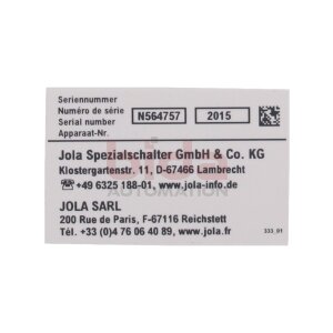 Jola Leckmaster 101/Ex Schaltgerät Switching device