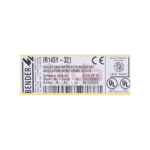 BENDER IR145Y-321 (891035504)...