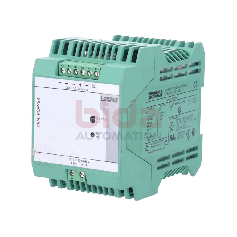 Phoenix Contact MINI-PS-100-240AC/24DC/4 (2938837) Stromversorgung / power supply