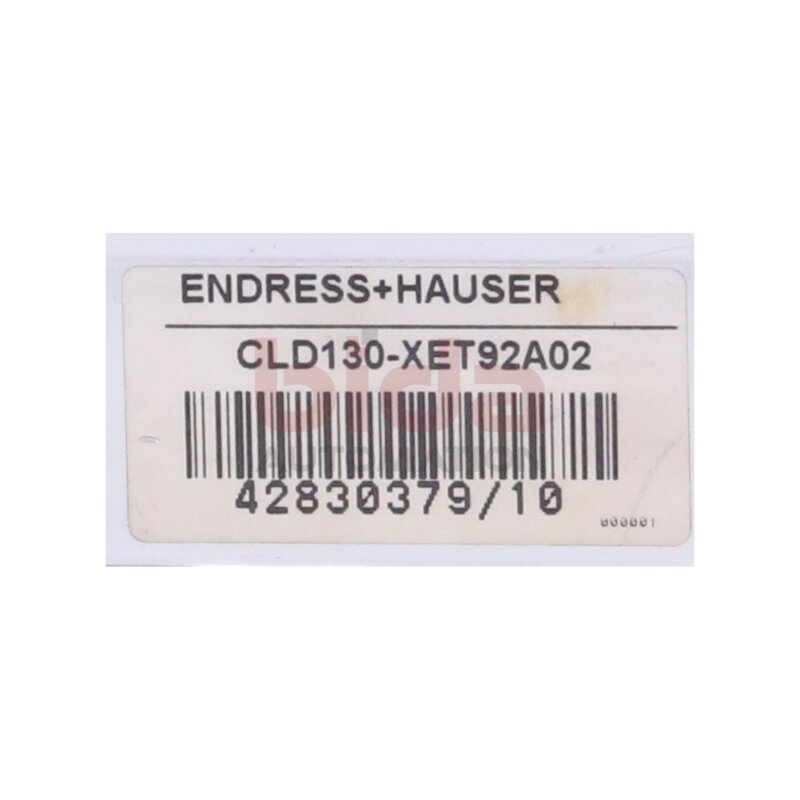 ENDRESS+HAUSER CLD130-XET92A02 Leitf&auml;higkeitsmessumformer / conductivity transducer