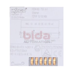 WAGO 750-341 Feldbuskoppler ETHERNET Fieldbus coupler