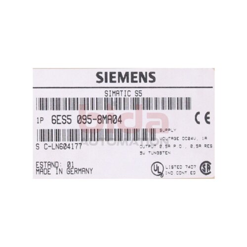 Siemens 6ES5095-8MA04 / 6ES 5095-8MA04 SIMATIC S5, KOMPAKTGERAET / COMPACT DEVICE