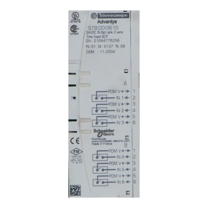 Telemecanique STB DDI3610 Standard-Digitaleingangsmodul / Standard digital input module STB, 24 V DC