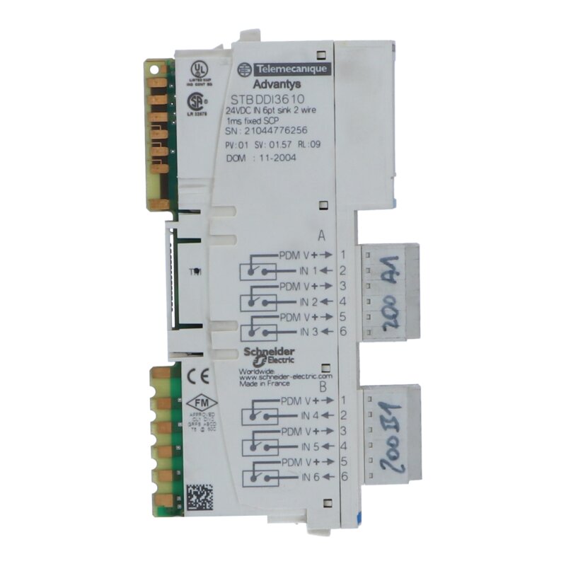 Telemecanique STB DDI3610 Standard-Digitaleingangsmodul / Standard digital input module STB, 24 V DC