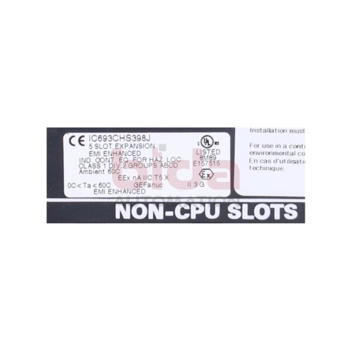 Fanuc IC693CHS398J  Expansion Baseplate / Erweiterungs‑Basiseinheit