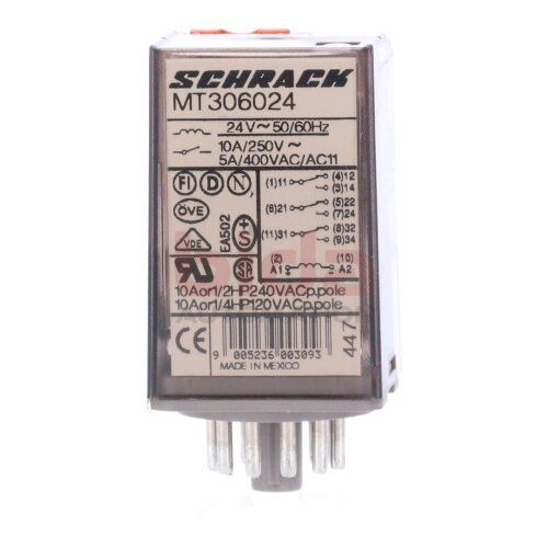 Schrack MT306024 Relais Relay 24V 10A 250V