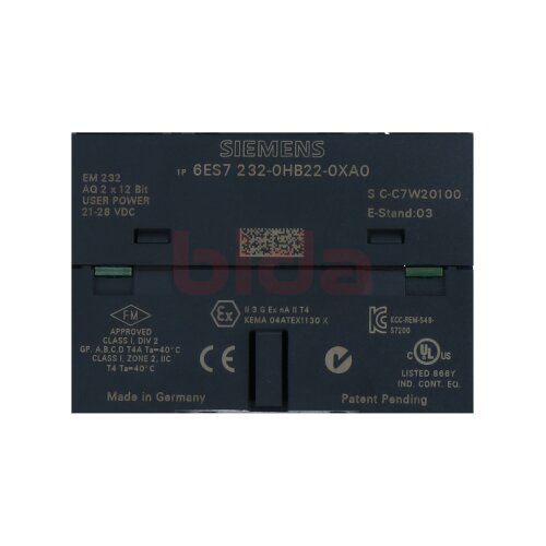 Siemens 6ES7232-0HB22-0XA0 / 6ES7232-0HB22-0XA0 SIMATIC S7-200, Analogausgabe / analogue output 10V