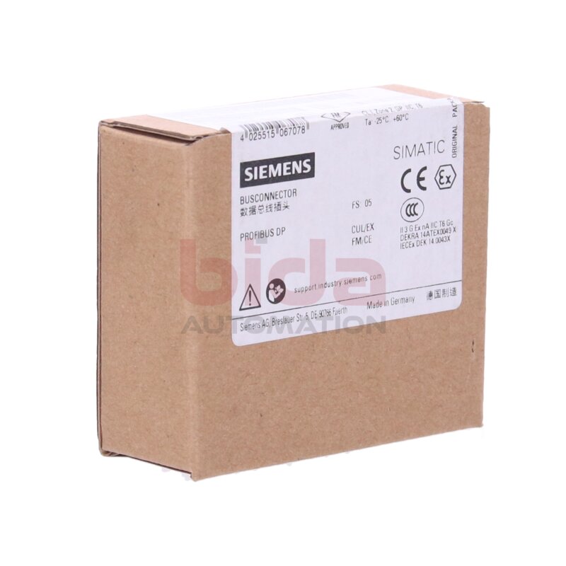 Siemens 6ES7972-0BA12-0XA0 / 6ES7 972-0BA12-0XA0 SIMATIC DP Anschlussstecker Connector plug