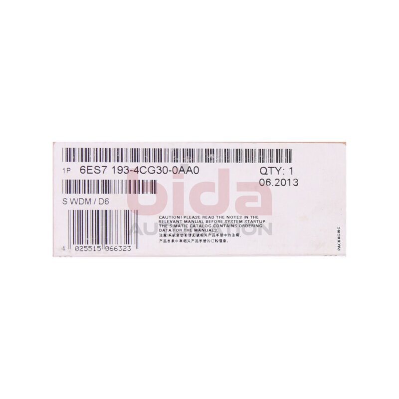 Siemens 6ES7193-4CG30-0AA0 / 6ES7 193-4CG30-0AA0 SIMATIC DP, 1 Terminalmodul  / terminal module