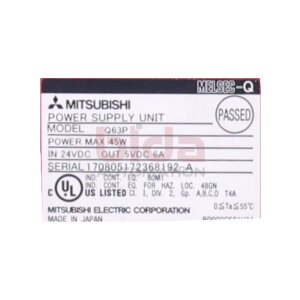 Mitsubishi Q63P Stromversorgung / power supply 24 V