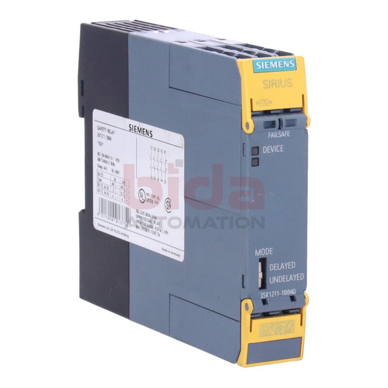 Siemens 3SK1211-1BB40 7 3SK1 211-1BB40 SIRIUS Sicherheitsschaltger&auml;t / safety switch 24V