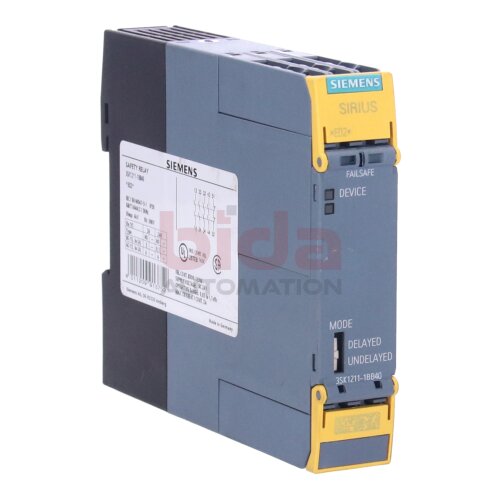 Siemens 3SK1211-1BB40 7 3SK1 211-1BB40 SIRIUS Sicherheitsschaltger&auml;t / safety switch 24V