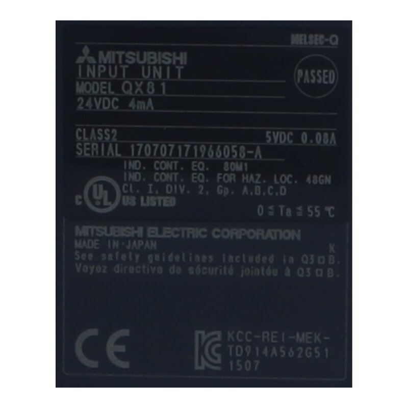 Mitsubishi QX81 Eingabeeinheit / imput unit 24V