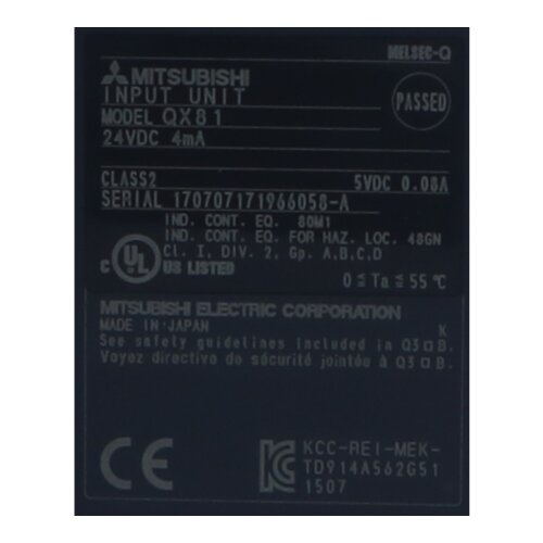 Mitsubishi QX81 Eingabeeinheit / imput unit 24V