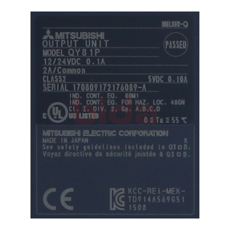 Mitsubishi QY81P Digitales Ausgangsmodul / Digital Output Module 24V