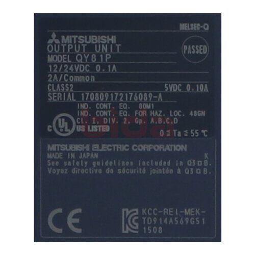 Mitsubishi QY81P Digitales Ausgangsmodul / Digital Output Module 24V